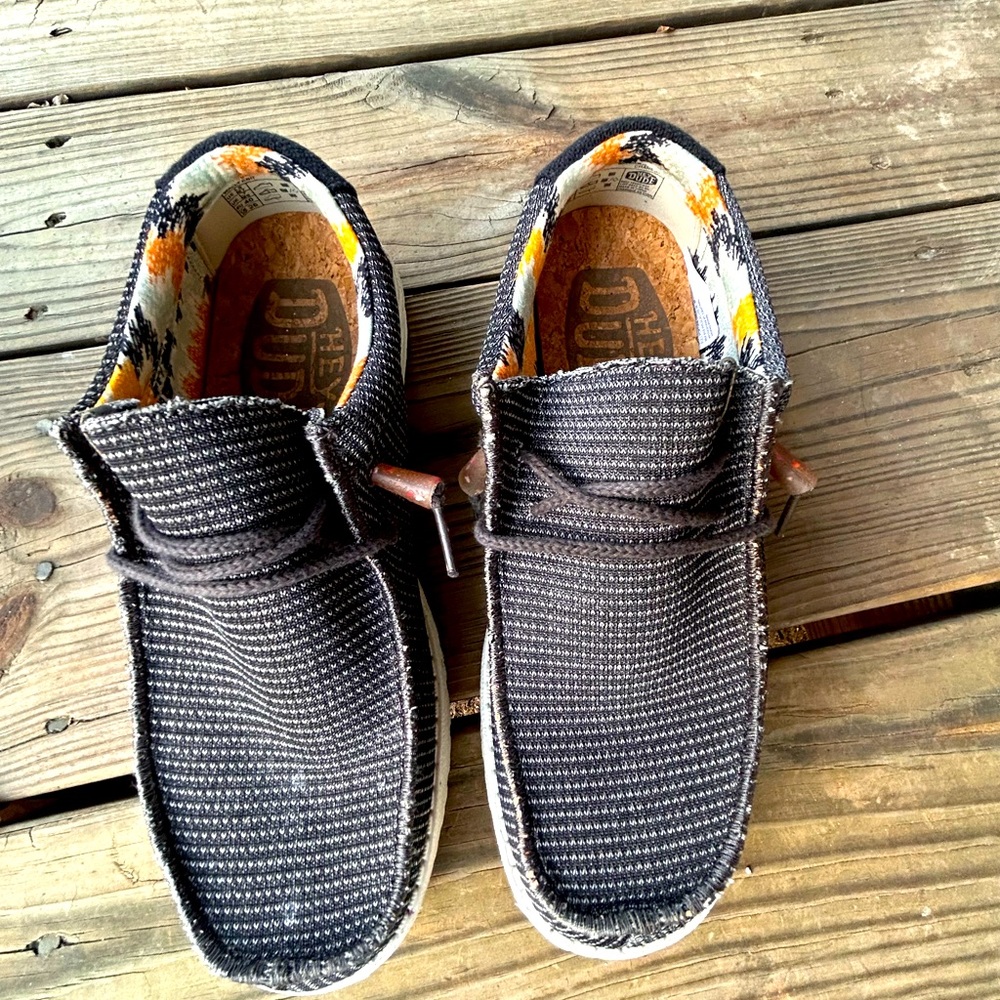 charcoal gray, hey dude shoes,